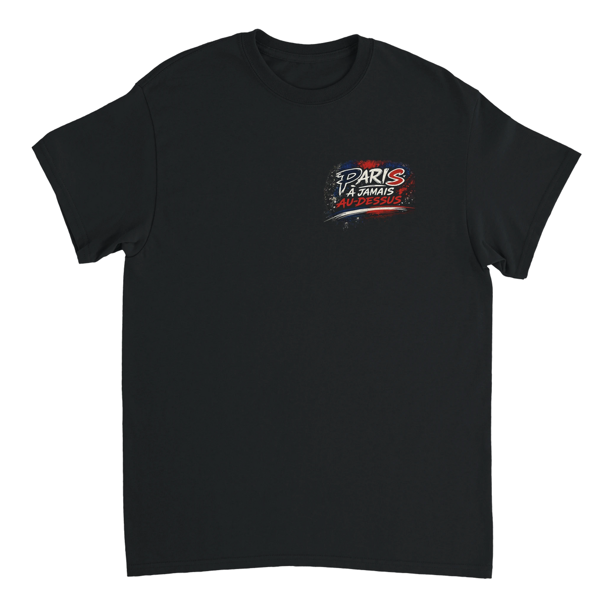 T-shirt streetwear Paris À Jamais Au-Dessus coloris noir