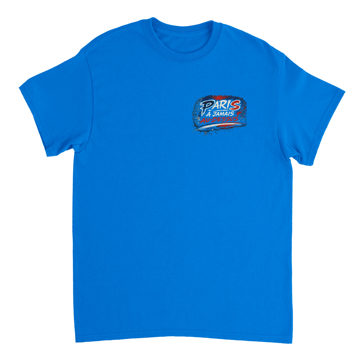 T-shirt streetwear Paris À Jamais Au-Dessus coloris royal