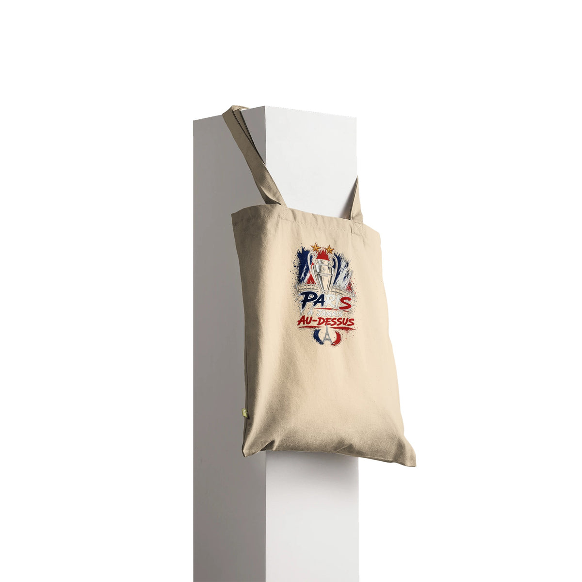 Tote bag Paris À Jamais Au-Dessus suspendu, anses visibles